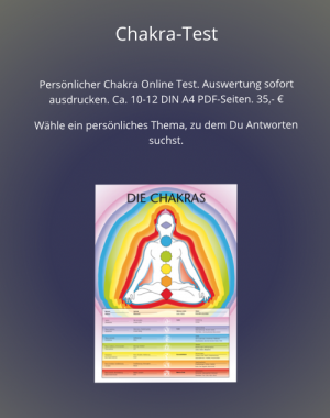 Chakra-Test - für Deine persönliche Auswertung
